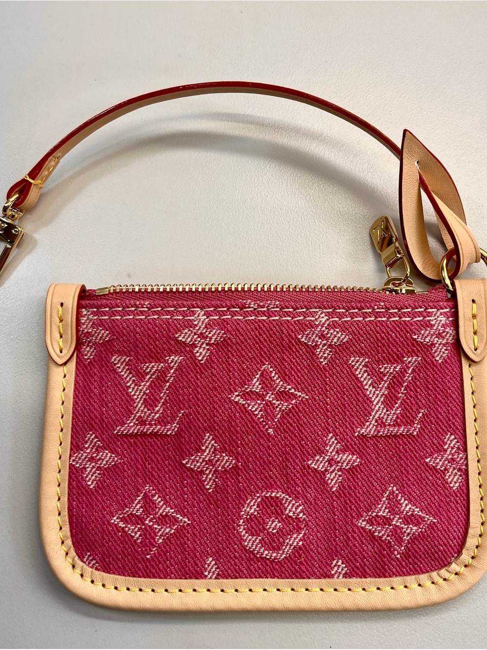 LV  Monogram Wristlet Clutch/ Key Pouch/Bag